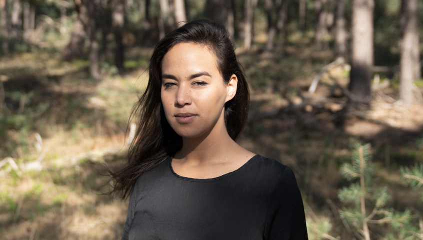 Portrait of River Heuer in the forest